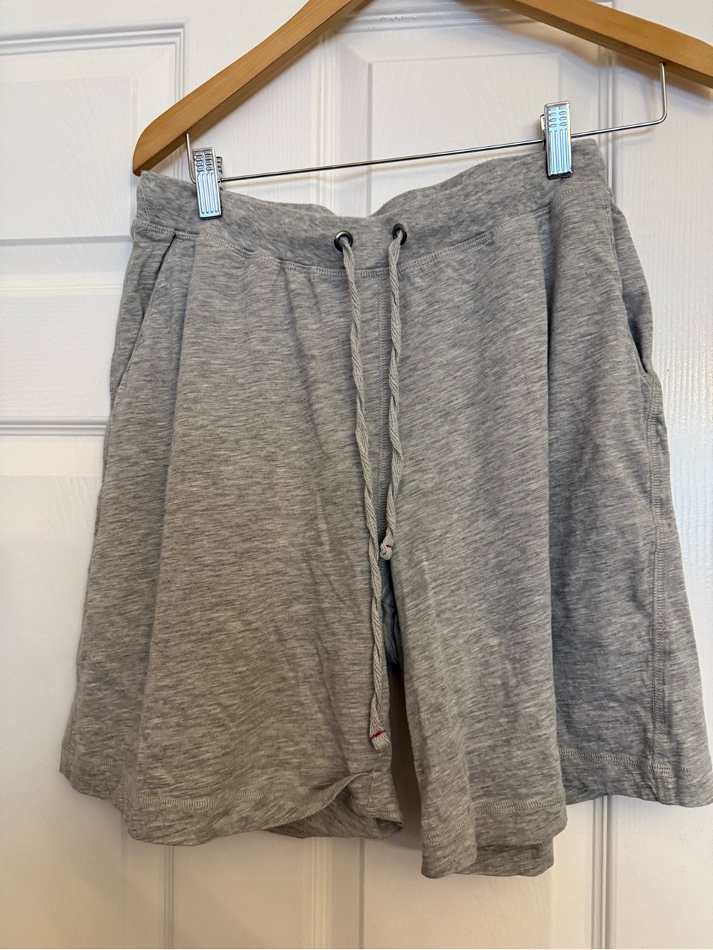 Men's pajama Drawstring Shorts - Light Gray